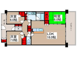 ﾆｭｰﾄﾝﾌﾟﾚｲｽｻｳｽｺｰﾄ(1510)の物件間取画像